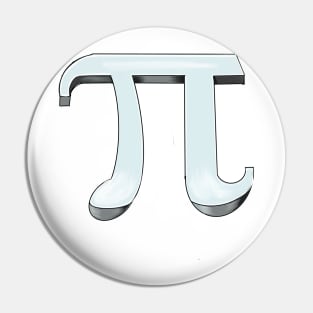 Pi - physics mathematics- mathematical constant in 3d Pin