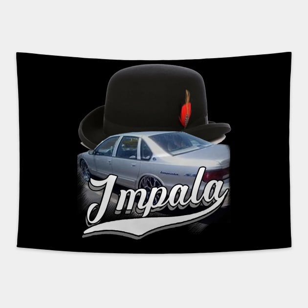 Impala SS Derby Bowler Hat Tapestry by Black Ice Design