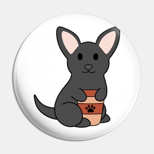 Black Chihuahua Coffee Pin