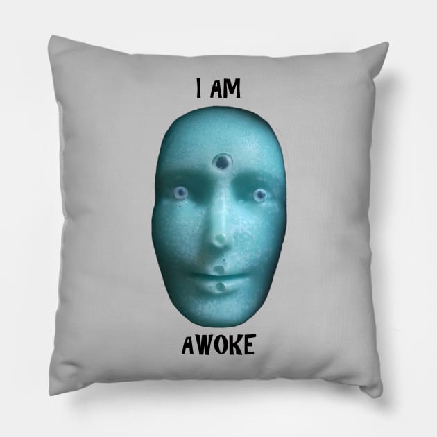 I AM AWOKE Pillow by WorldAroundEwe