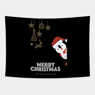 Merry Christmas and happy New Year Tapestry