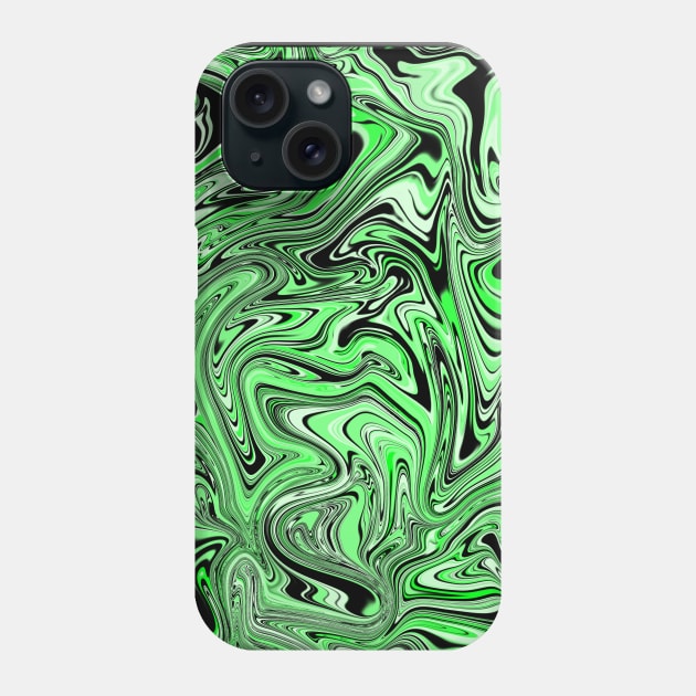 Lime Green Psychedelic Pattern Phone Case by SquareClub