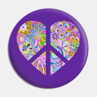 Abstract Hippie Art Pin