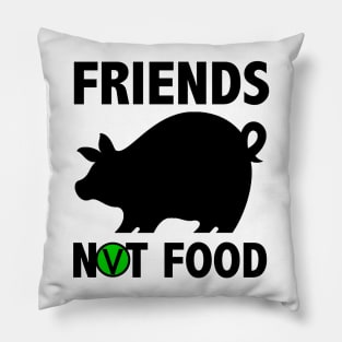 Friends Not Food Pillow