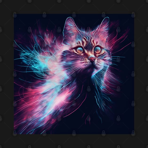 Tabby Cat Digital Painting by karma-stuff