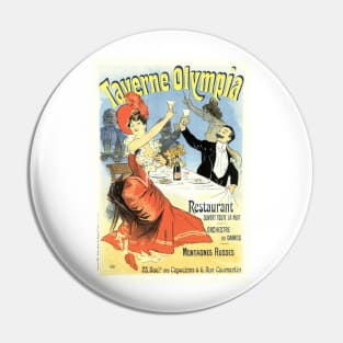 TAVERNE OLYMPIA RESTAURANT Advertisement Old French Art Nouveau Pin