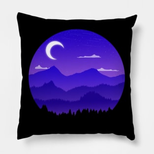 A purple night Pillow