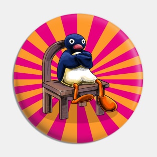 Angry Pingu Meme Pin