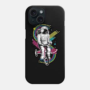 Astronaut In Space Playing Bike Phone Case