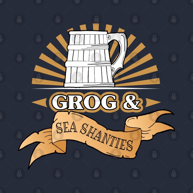 Sea Shanty Singer Rum Grog Tankard by HotHibiscus