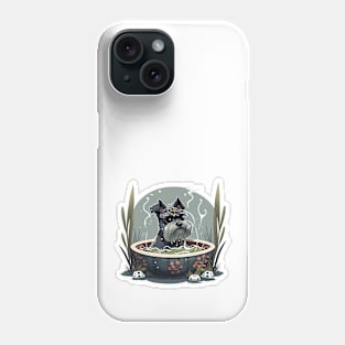 Schnauzer Noodle Hot Tub - Schnauzer Series Phone Case