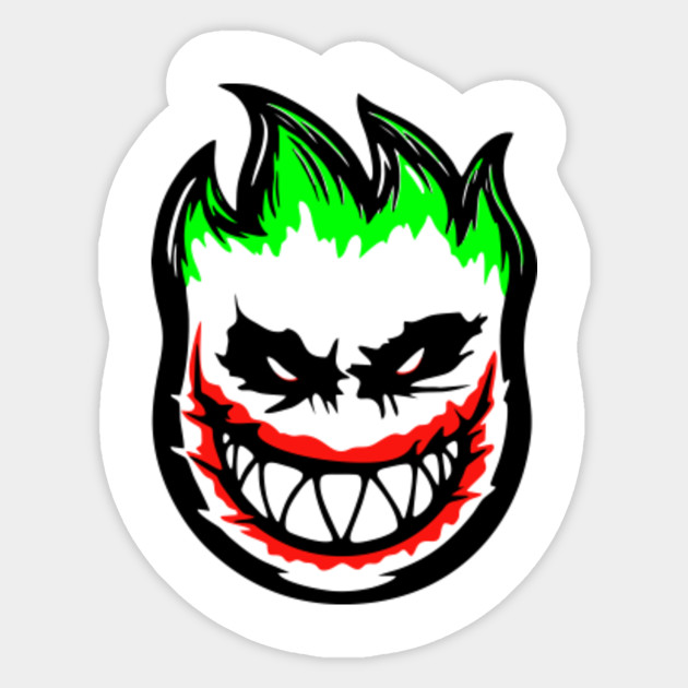 Spitfire Joker Face Spitfire Joker Face Sticker Teepublic