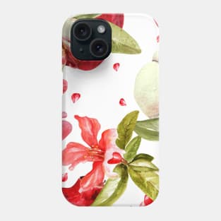 Tropical fruits pattern Phone Case