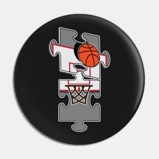 Basketball jigsaw puzzle Hoop shoot Pin