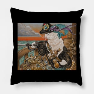 Ferret Pirate and Egyptian Treasure Pillow