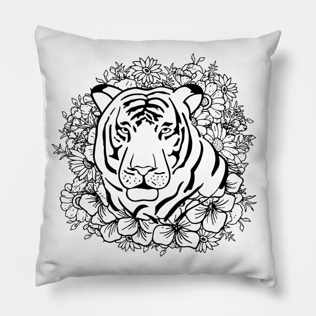Gentle Tiger Pillow by Korry