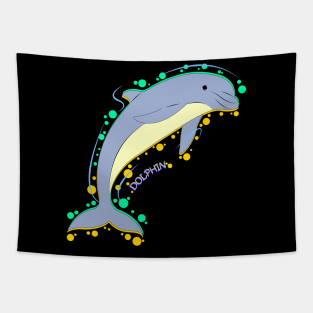 bubbly dolphin Tapestry