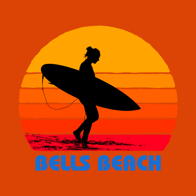 Bells Beach Australia Surfer Sun by AKdesign