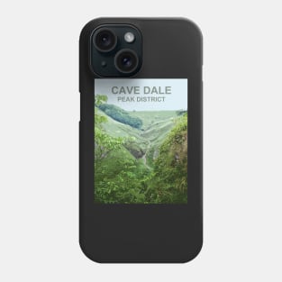 Peak District, Cave Dale, Derbyshire. Castleton. English countryside Phone Case