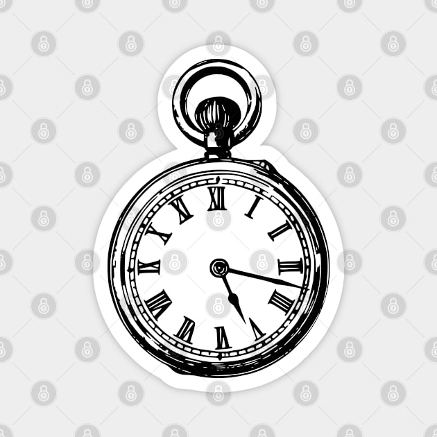 Vintage Pocket Watch Magnet by Vintage Boutique