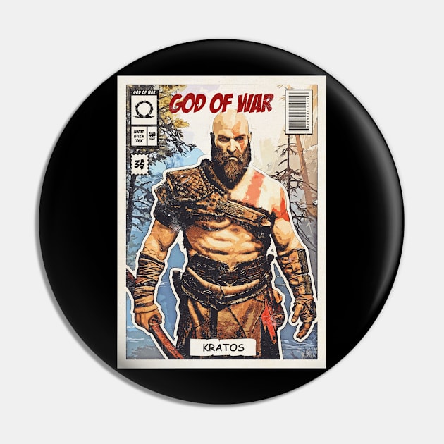 Kratos Comic Pin by Durro