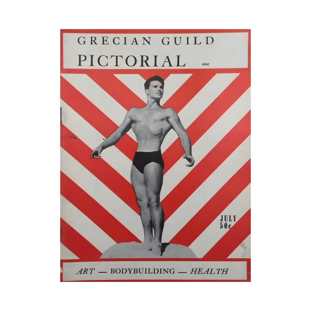 Grecian Guild Pictorial - Vintage Physique Muscle Male Model Magazine Cover by SNAustralia