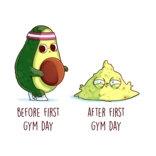 Before and After First Gym day T-Shirt