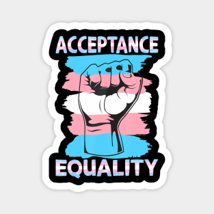 Transgender Trans Pride Flag Acceptance Equality Magnet