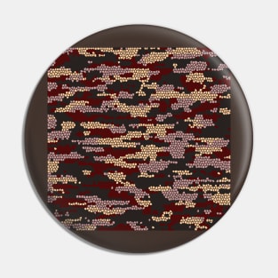 Camo Pattern - Maroon Grey wheat Pin