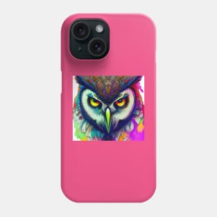 Graphic Novel Comic Book Art Style Owl Phone Case