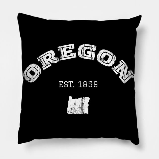 Oregon State 1859 Retro USA Pride Pillow by Foxxy Merch