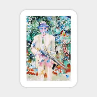 WILLIAM S. BURROUGHS watercolor portrait .2 Magnet