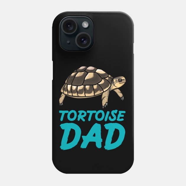 Tortoise Dad, Blue, for Tortoise Lovers Phone Case by Mochi Merch