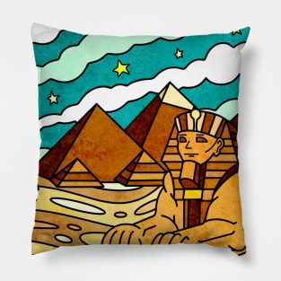 Pyramids & Sphinx of Giza Egypt Pillow