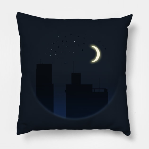 Cityscape Pillow by WonderGuard