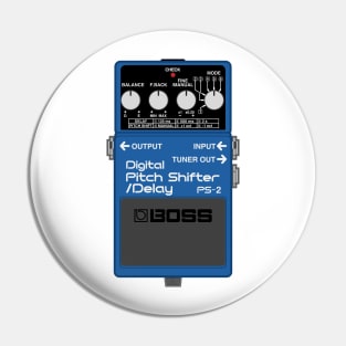 Boss PS-2 Digital Pitch Shifter / Delay Guitar Effect Pedal Pin