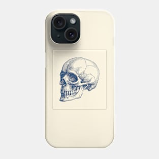 Human Skull - Vintage Anatomy Poster Phone Case