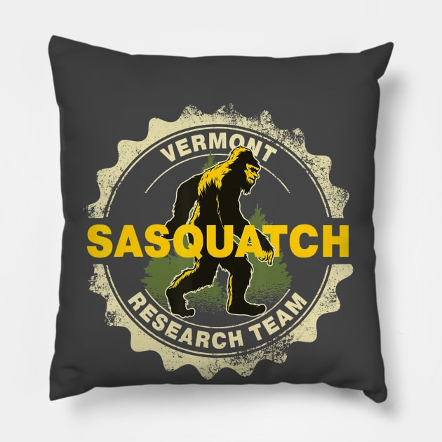 VT Sasquatch Research Team Pillow by The Convergence Enigma