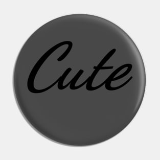 Cute Positive Typography Art Minimal Design Pin