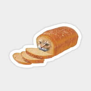 Cat Loaf Kitty Kitten Bread Breadloaf Cats Funny Magnet