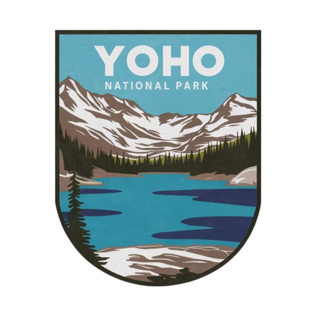 Yoho National Park Retro Vintage Emblem by Perspektiva