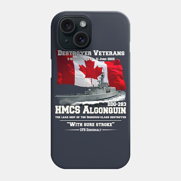 HMCS Algonquin Destroyer Veterans Phone Case by comancha