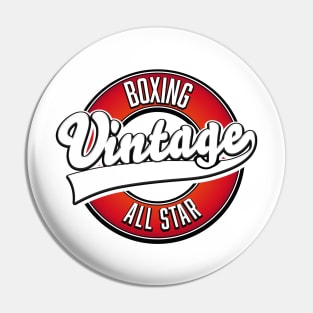 Boxing vintage all star logo Pin