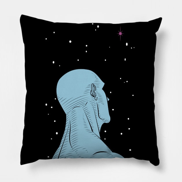 Dr. Manhattan Pillow by tdK