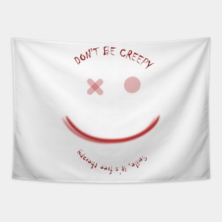 CREEPY SMILE Tapestry