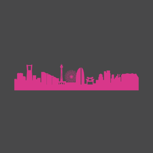 Yokohama skyline pink T-Shirt