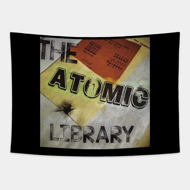 Atomic Library Bullet Book Logo Tapestry by TheAtomicLibrary