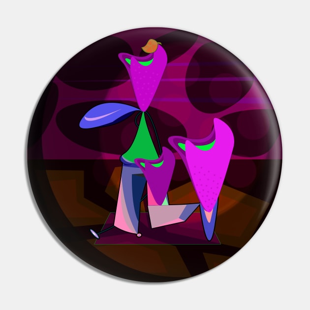 Abstract Stand Up Comedian Pin by momomoma