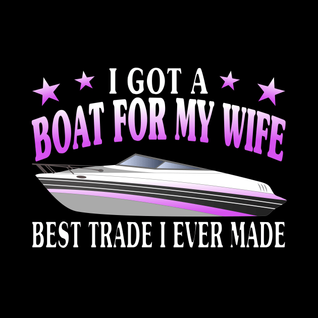 Boat Captain Wife Yacht Boater Motorboat by Monstershirts