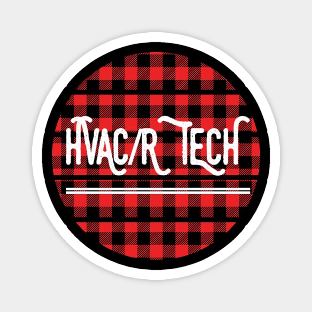 HVAC/R Tech Holiday Navidad Flannel Magnet by The Hvac Gang